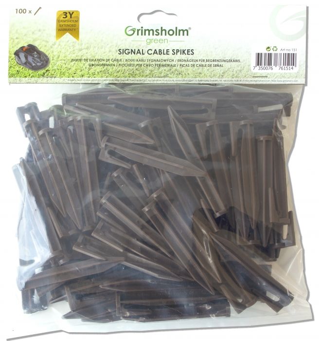 Mietiņi kabeļa stiprināšanai Grimsholm; 100 gab.