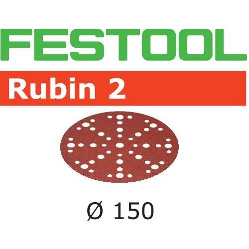 Smilšpapīrs ekscentra slīpmašīnai Festool STF 150 mm; 48; P150; RU2; 50 gab.