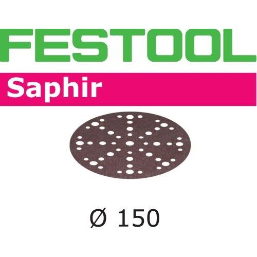 Smilšpapīrs ekscentra slīpmašīnai Festool STF 150 mm; 48; P80; SA; 25 gab.