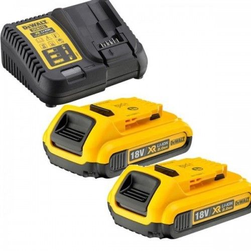 Akumulators DeWALT DCB183; 18 V; 2,0 Ah; 2 gab. + lādētājs DCB115