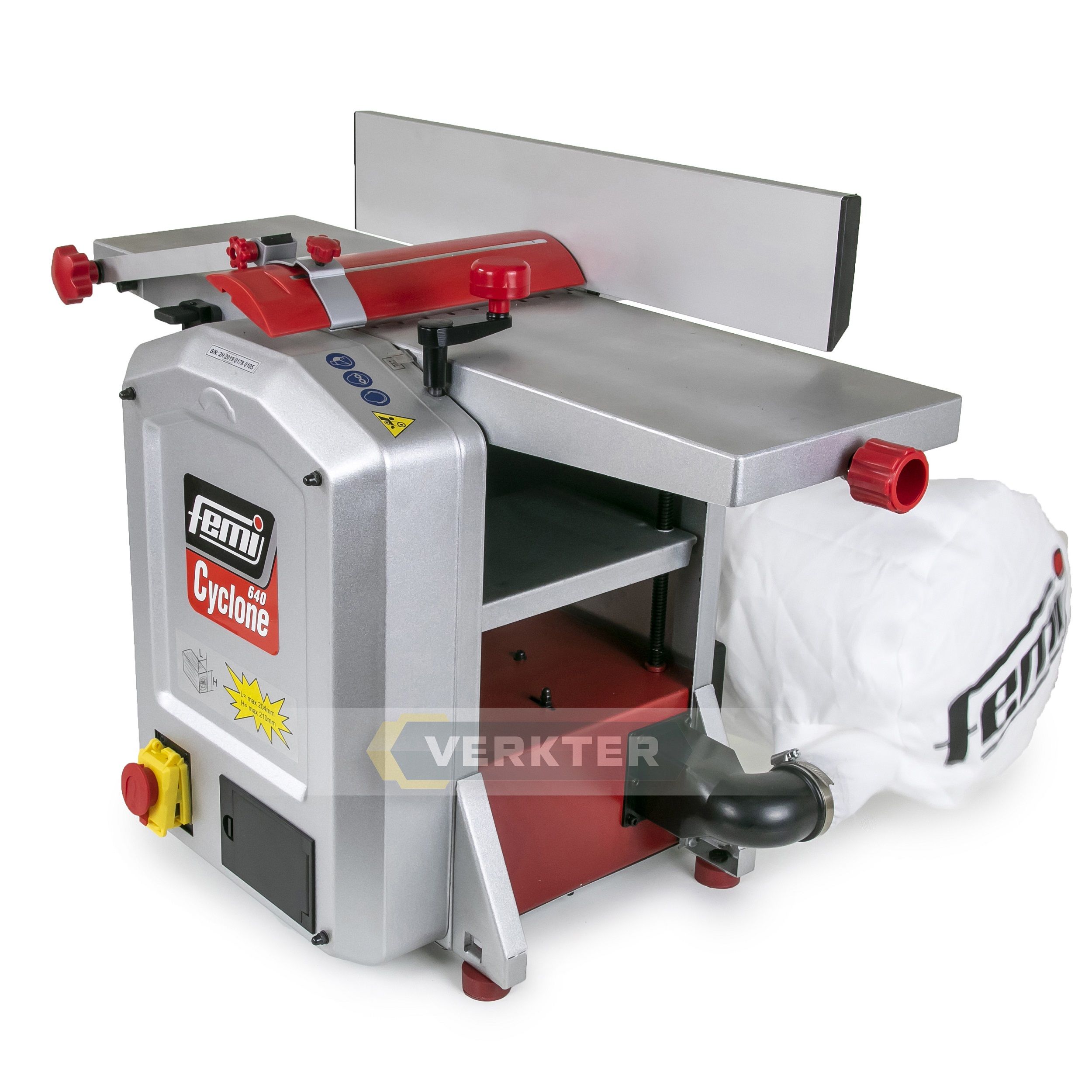 Ēvele un biezumēvele ''2 in 1'' Femi 640 Cyclone