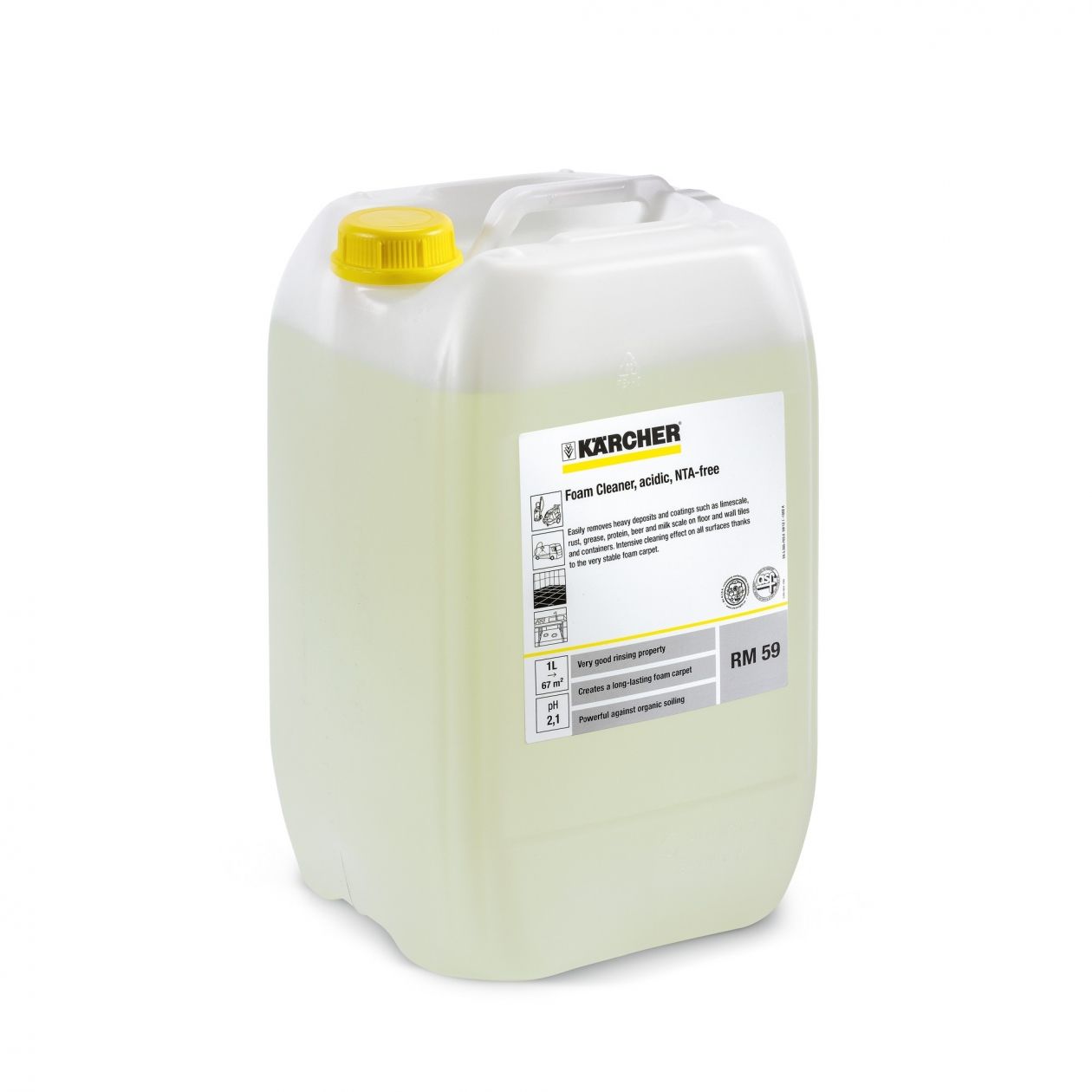 Skābs tīrīšanas līdzeklis Karcher RM 59 ASF; 20 l