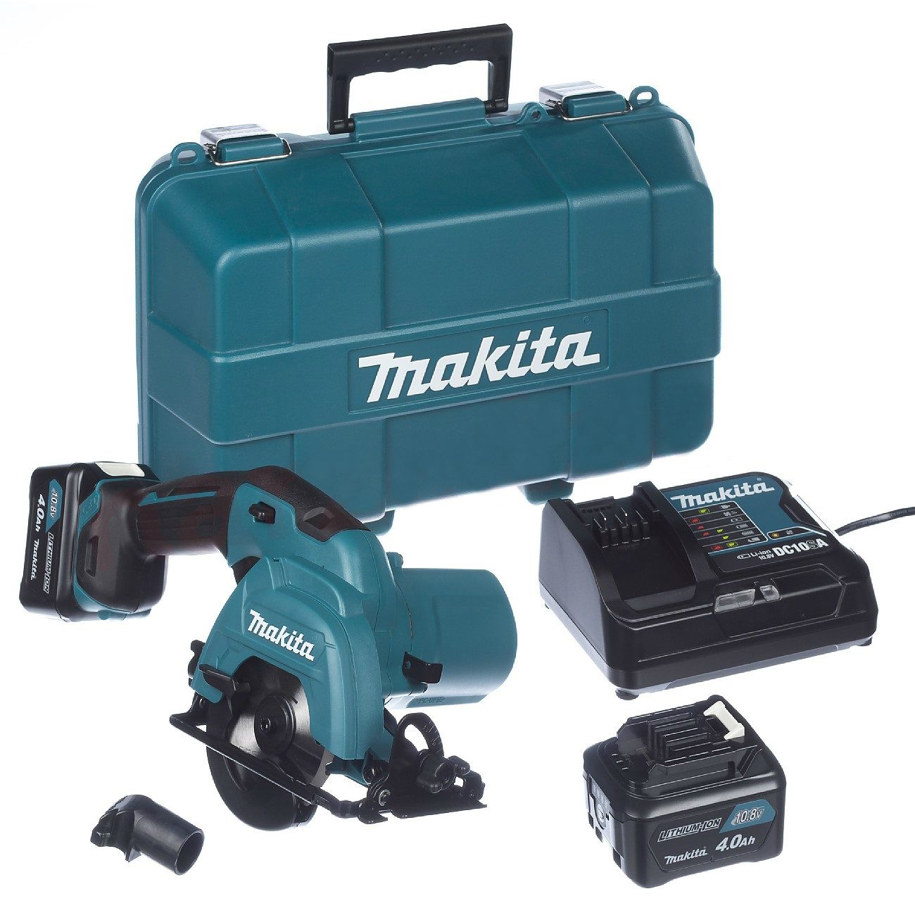 Akumulatora ripzāģis Makita HS301DSME; 10,8 V; 2x4,0 Ah akum.
