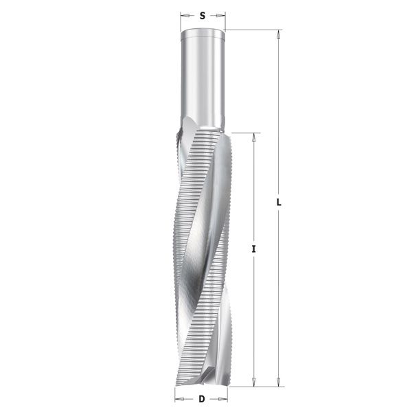 UPCUT SPIRAL BIT W/CHPBRK FOR GLUE-LAMINATED BEAMS S=30 D=30X170X235 RH