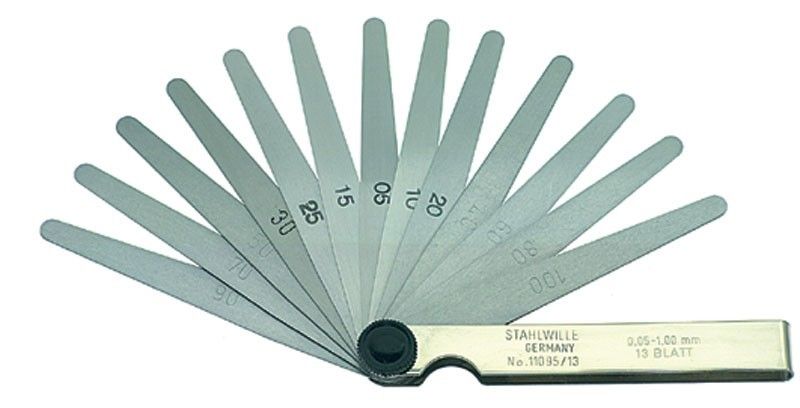 Spraugmērs Stahlwille 11095/13; 0,05-1 mm; 13 gab.