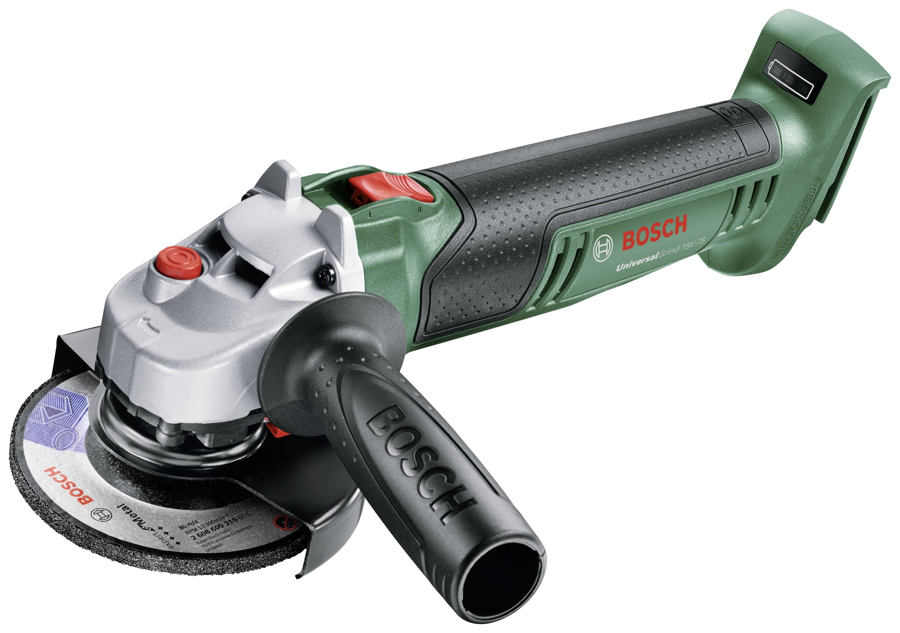 Leņķa slīpmašīna Bosch Universal Grind 18V-75; 18 V (bez akumulatora un lādētāja)