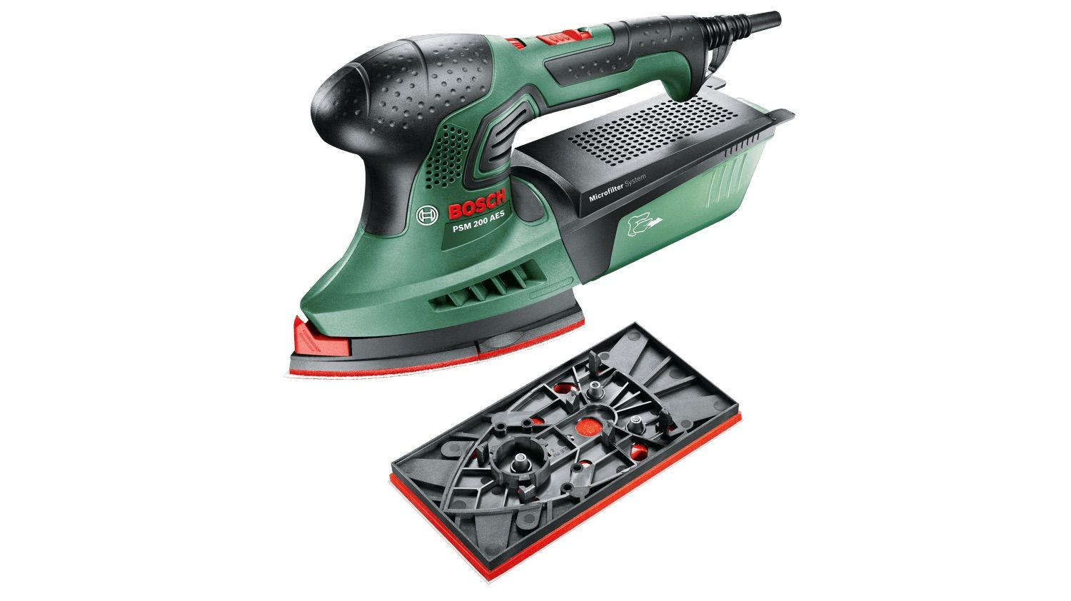 Trīsstūra slīpmašīna Bosch PSM 200 AES; 200 W