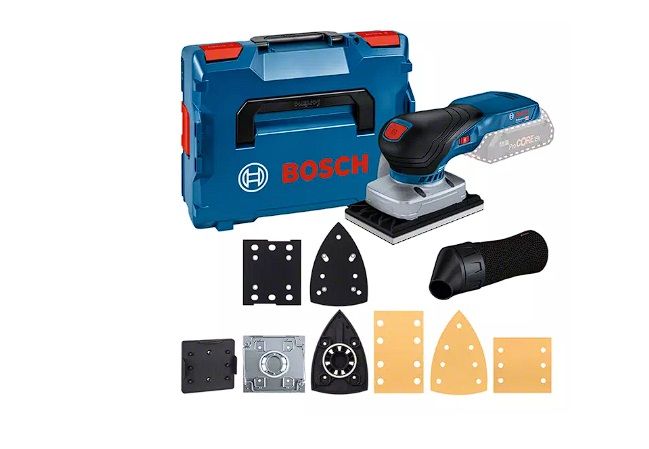 Orbitālā slīpmašīna Bosch GSS 18V-13 Professional; 18 V (bez akumulatora un lādētāja) + L-BOXX 136