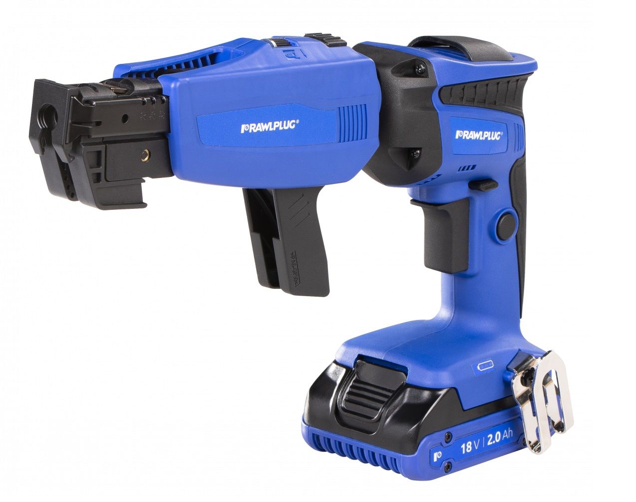 Lentveida skrūvgriezis RawlPlug R-PDS18-M2A; 18 V; 2x2,0 Ah akum.