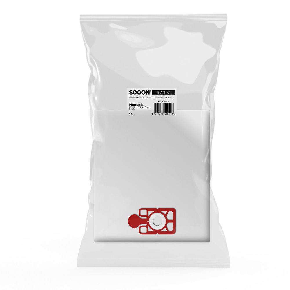 Auduma putekļu maisiņš Numatic 42116-T; Numatic NVM 1CH; 10 gab.