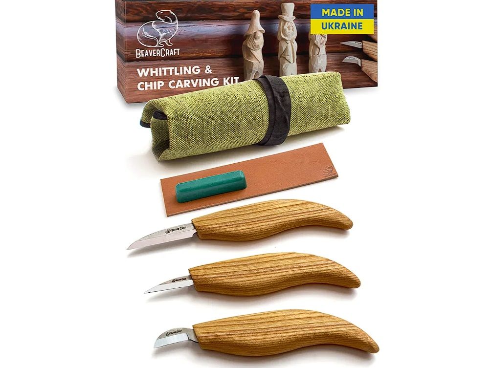 Grebšanas komplekts BeaverCraft S15; 5 gab.; kokgrebšanai