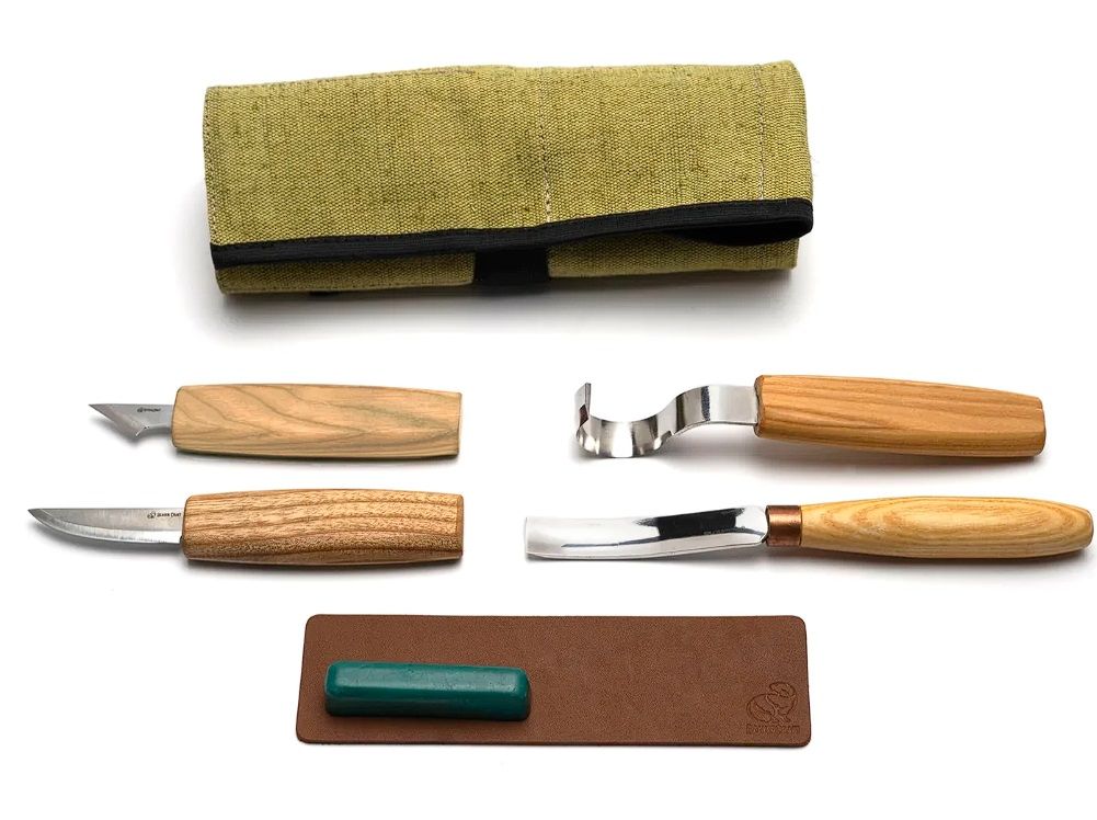 Grebšanas komplekts BeaverCraft S49; 6 gab.; karošu un citu koka izstrādājumu...