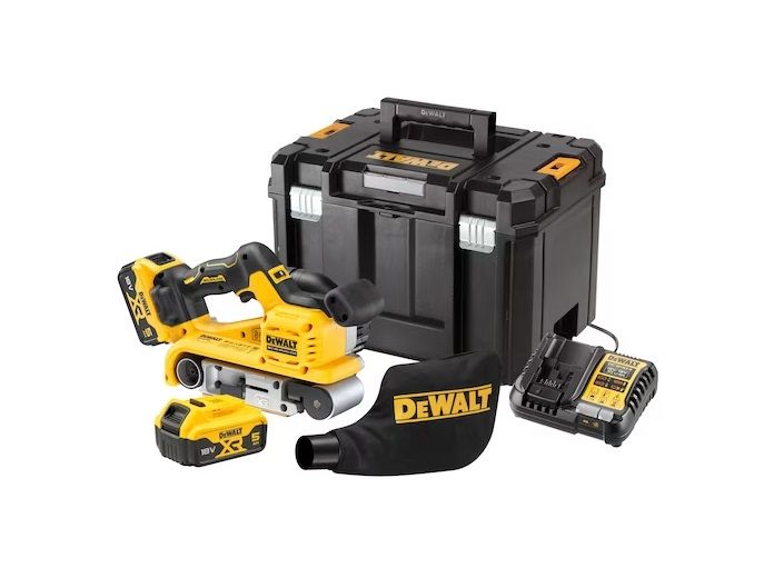 Lenšu slīpmašīna DeWalt DCW220P2-QW; 18 V; 2x5,0 Ah akum.