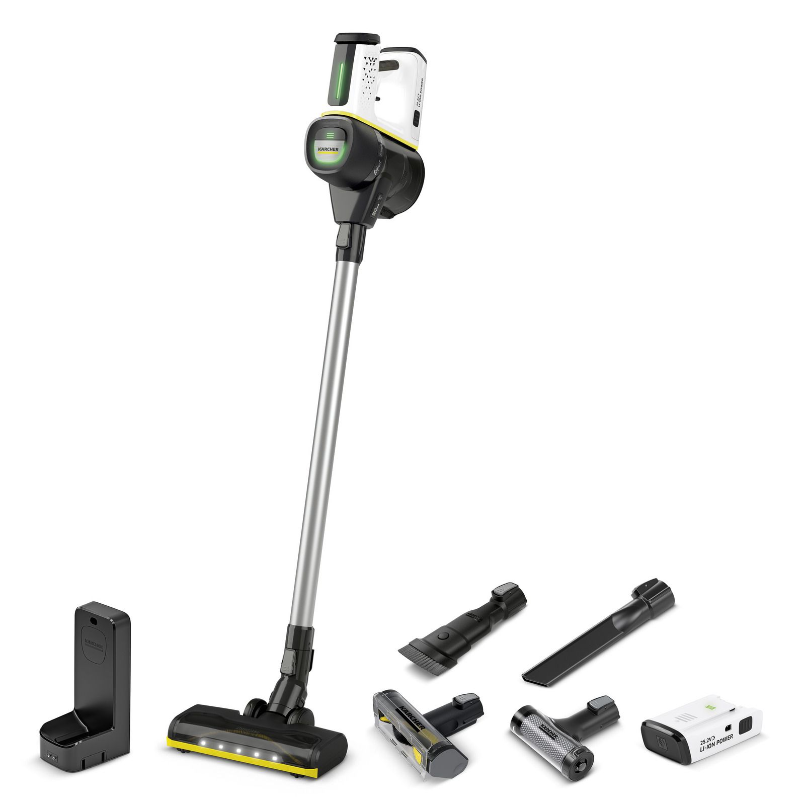 Akumulatora putekļsūcējs Karcher VC 7 Signature Line; 25,2 V; 2x2,5 Ah akum.