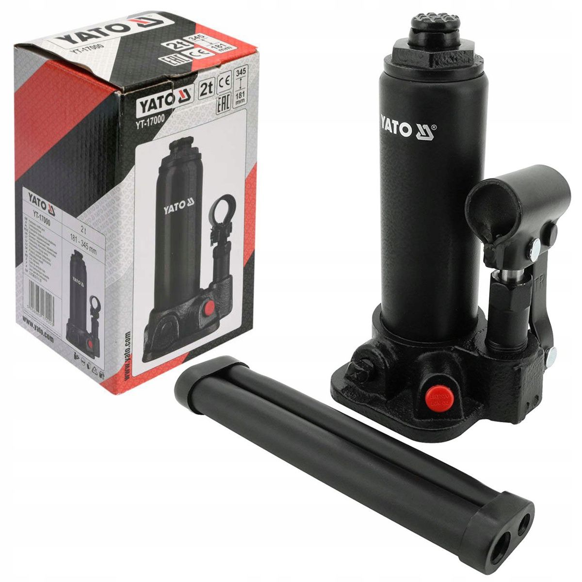 Hidraulisks domkrats Yato YT-17000; 2000 kg