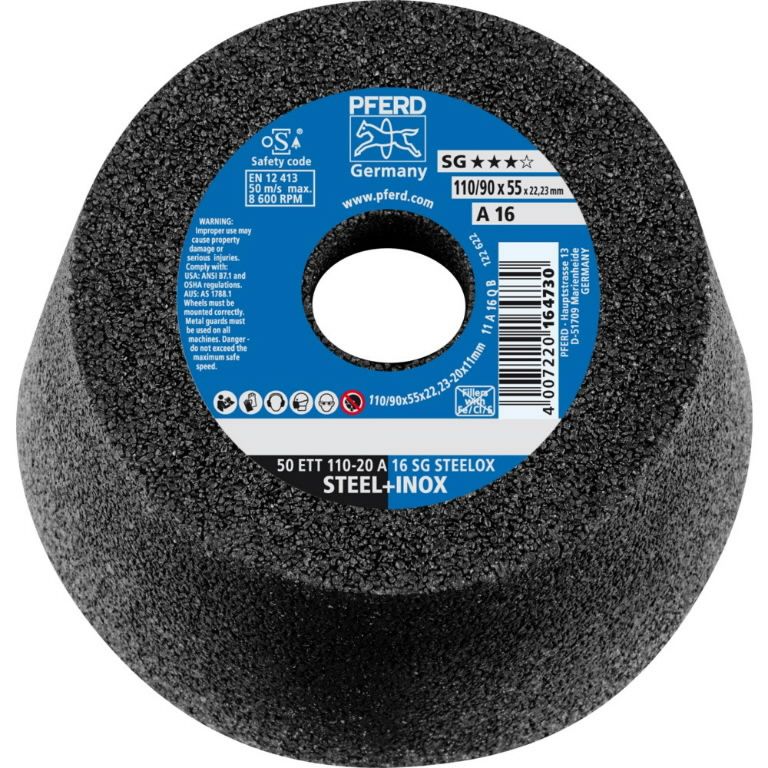 Bļodiņas riteņi PFERD 164730; 110x55x22,23 mm