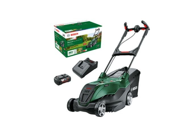 Akumulatora zāles pļāvējs Bosch AdvancedRotak 36V-44-750; 36 V; 1x6,0 Ah akum.