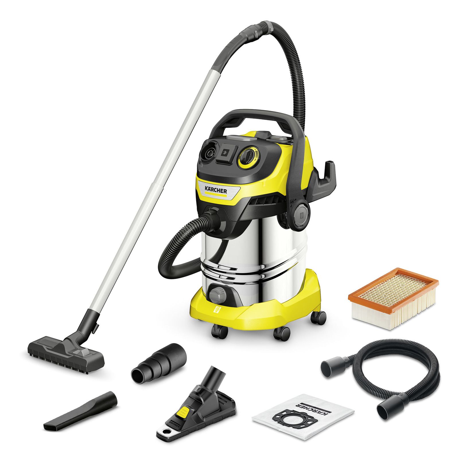 Sausās un mitrās tīrīšanas putekļsūcējs Karcher WD 6 P S V-30/6/22/T