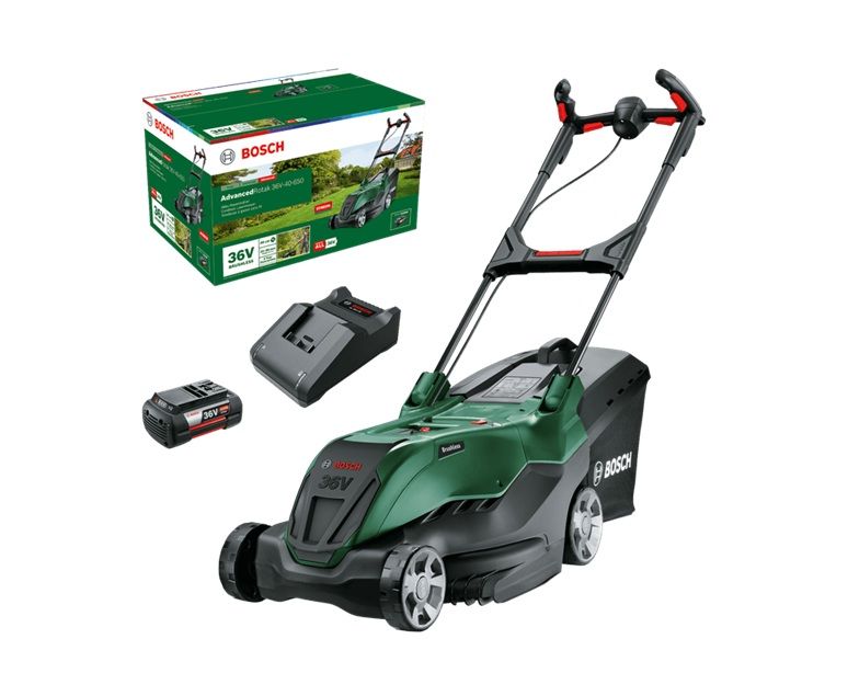 Akumulatora zāles pļāvējs Bosch AdvancedRotak 36V-40-650; 36 V; 1x4,0 Ah akum.