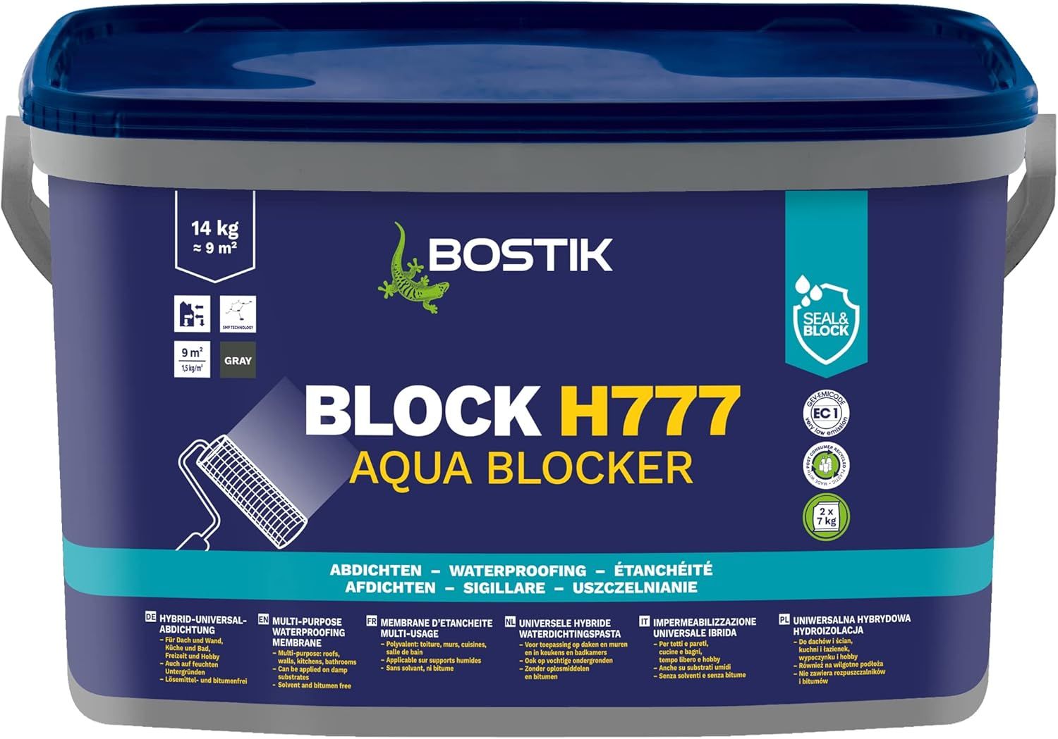 Hidroizolācija Bostik Block H777 Aqua Blocker; 14 kg