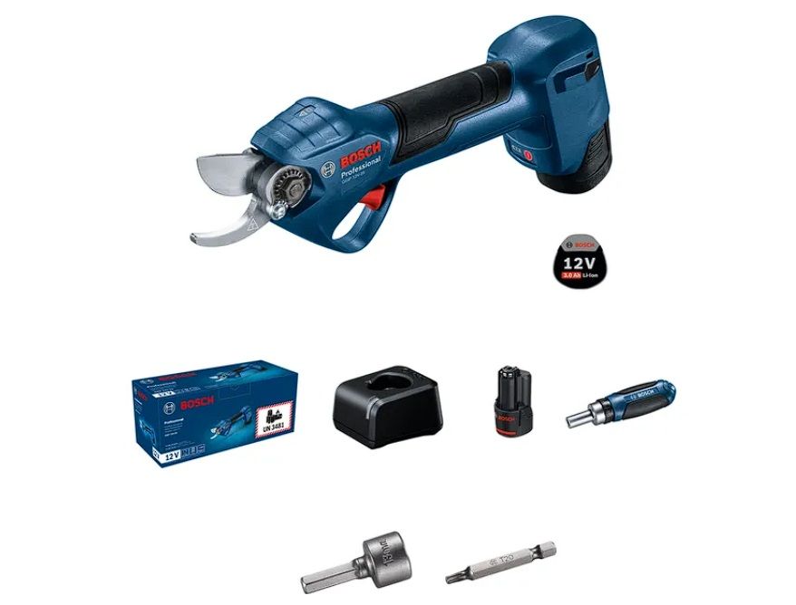 Atzarošanas šķēres Bosch GGP 12V-25 Professional; 12 V; 2x3,0 Ah akum.