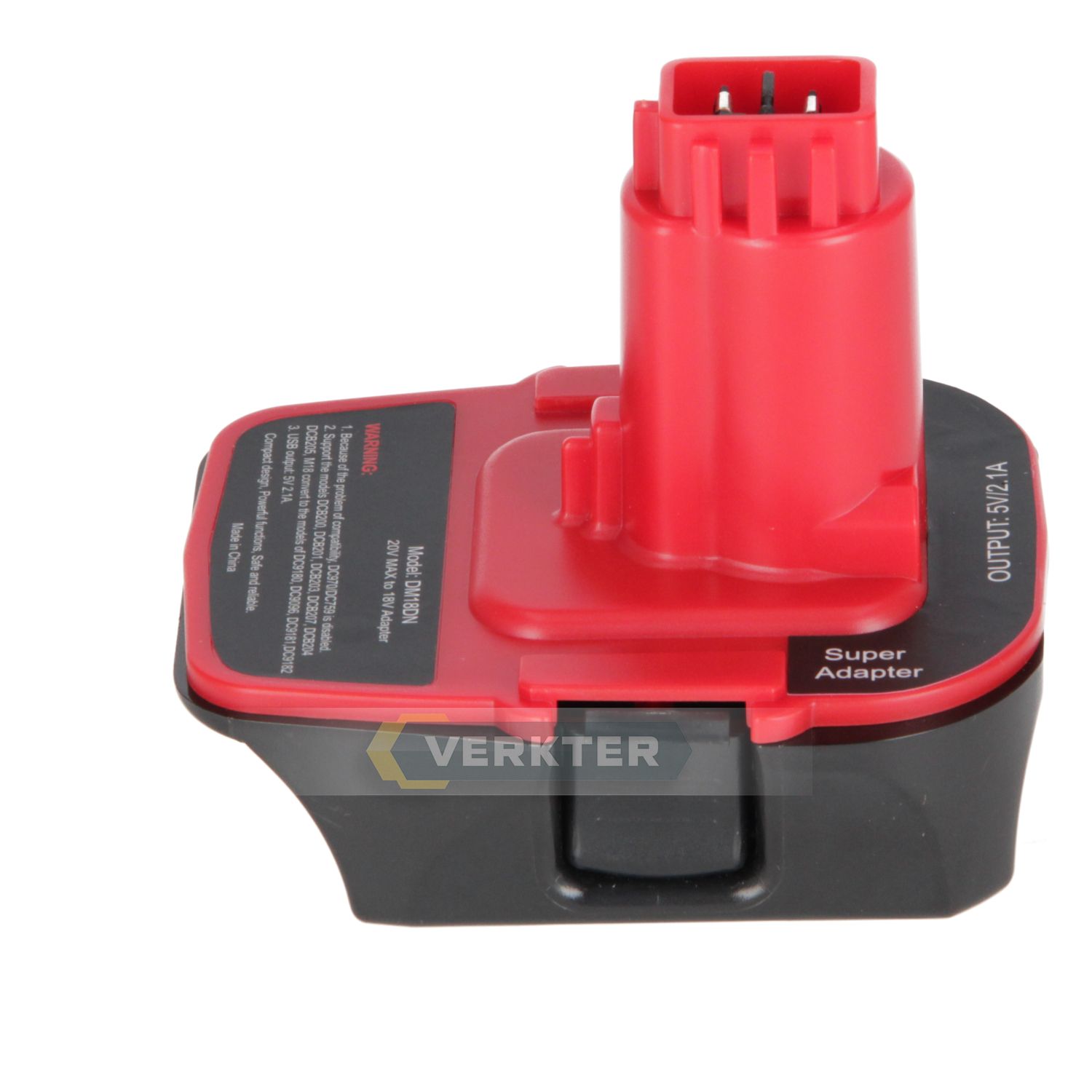 Akumulatoru adapteris Ahlio; Dewalt/Milwaukee uz Dewalt; paredzēts tikai 18 V NiMH