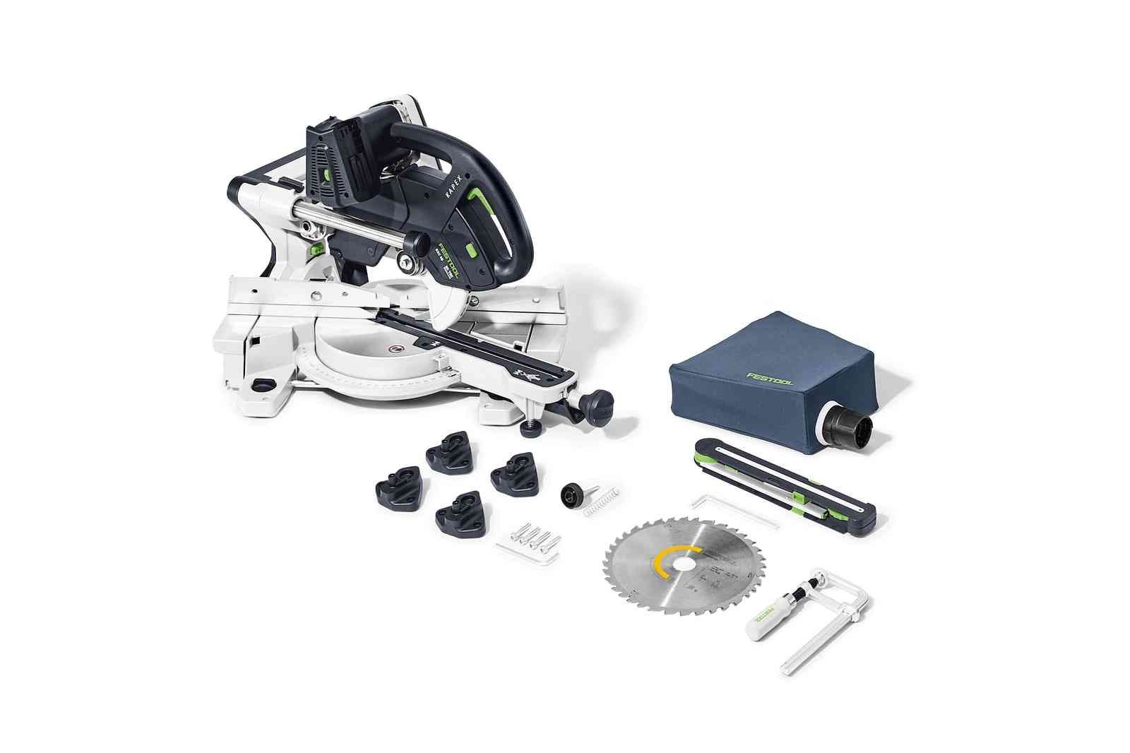 Leņķzāģis Festool KSC 60 EB-Basic KAPEX; 2x18 V (bez akumulatora un lādētāja)