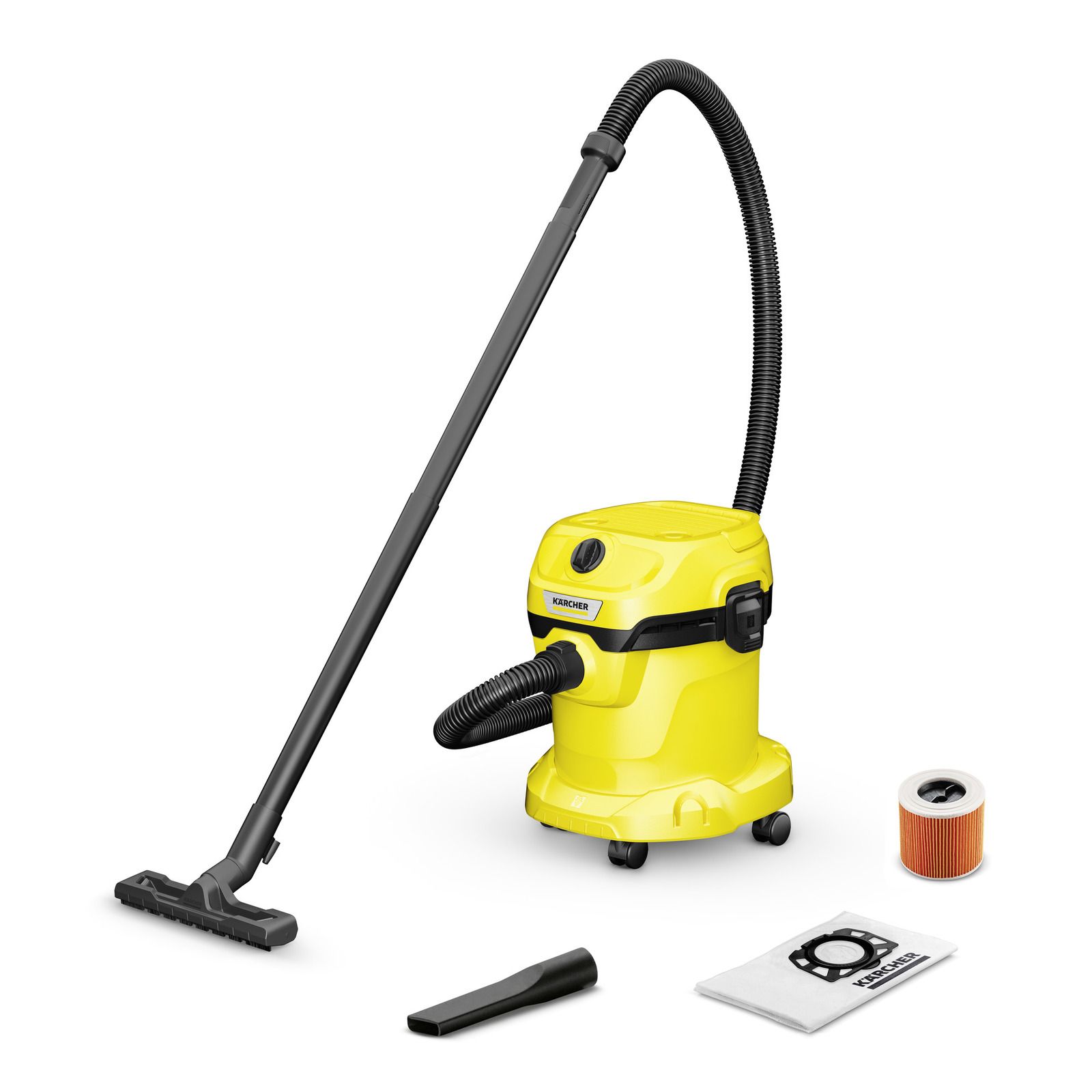 Sausās un mitrās tīrīšanas putekļsūcējs Karcher WD 2 Plus V-15/4/18/C