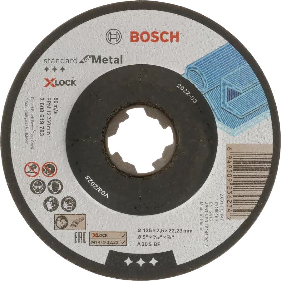 Abrazīvais griešanas disks Bosch A 30 S BF; 125x2,5 mm
