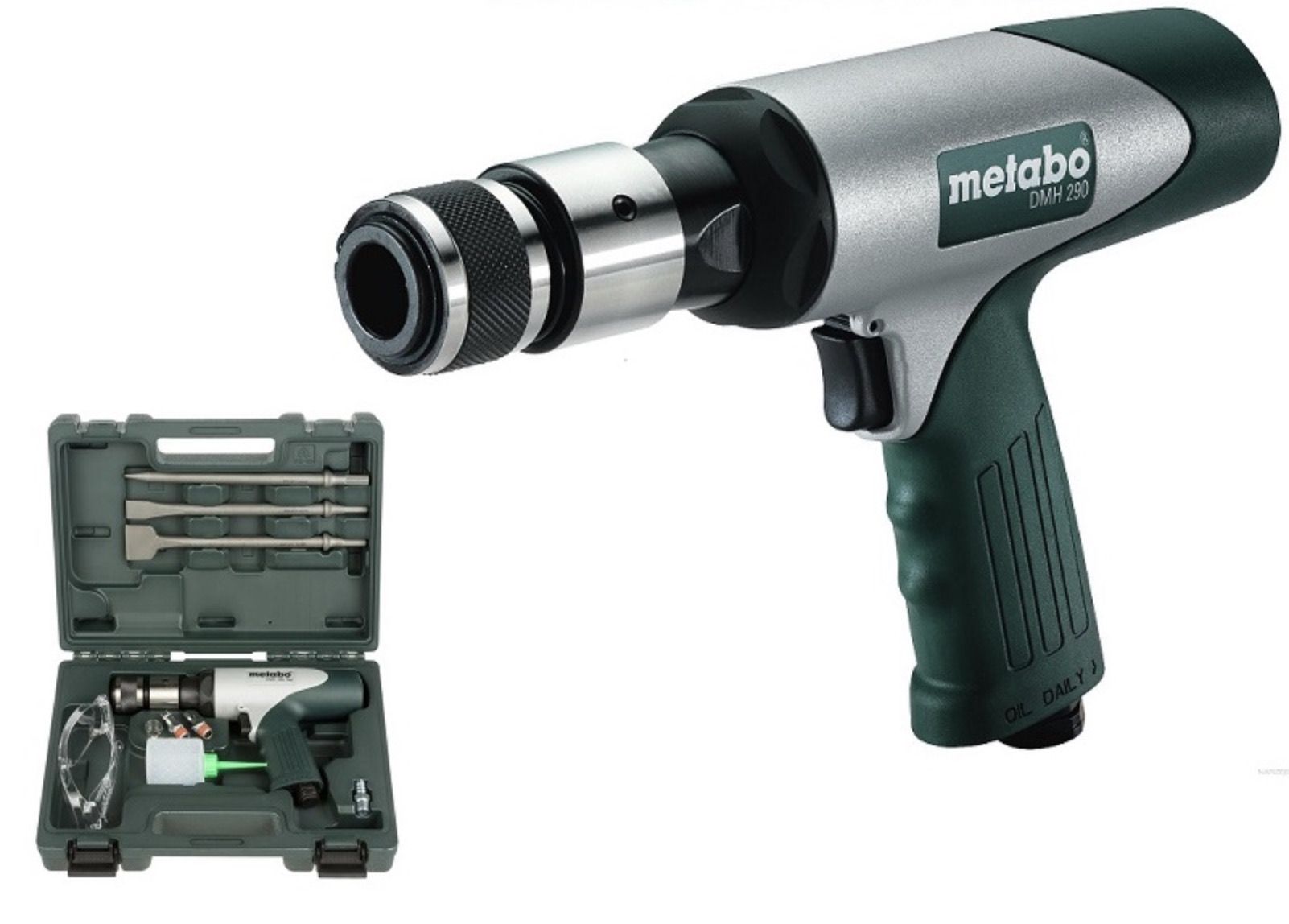 Pneimatisks kalts Metabo DMH 290 Set + 3 kalti