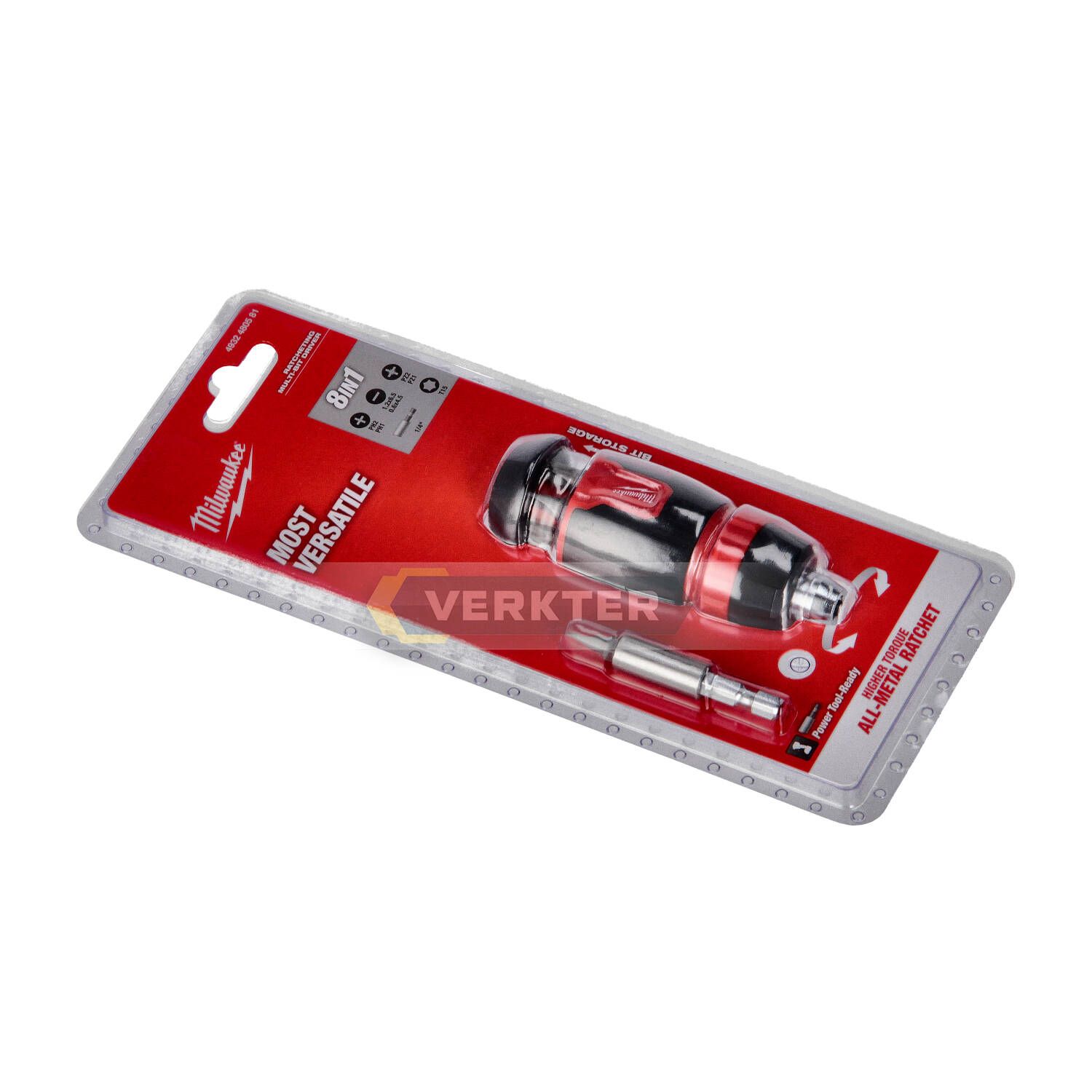 Skrūvgrieža rokturis Milwaukee 4932480581 + skrūvēšanas uzgaļi