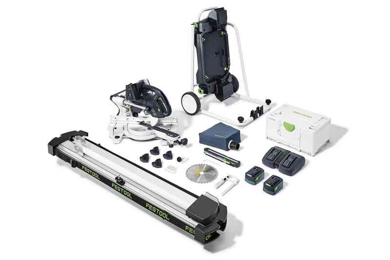 Leņķzāģis Festool KSC 60 EB 5,0 I-UG-Set KAPEX; 2x18 V; 2x5,0 Ah akum.