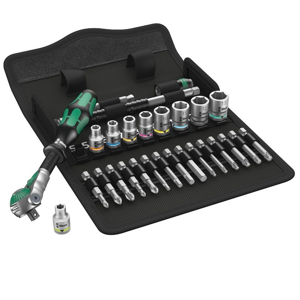 Instrumentu komplekts Wera 8100 SA 6 Zyklop Speed; 1/4''; 28 gab.