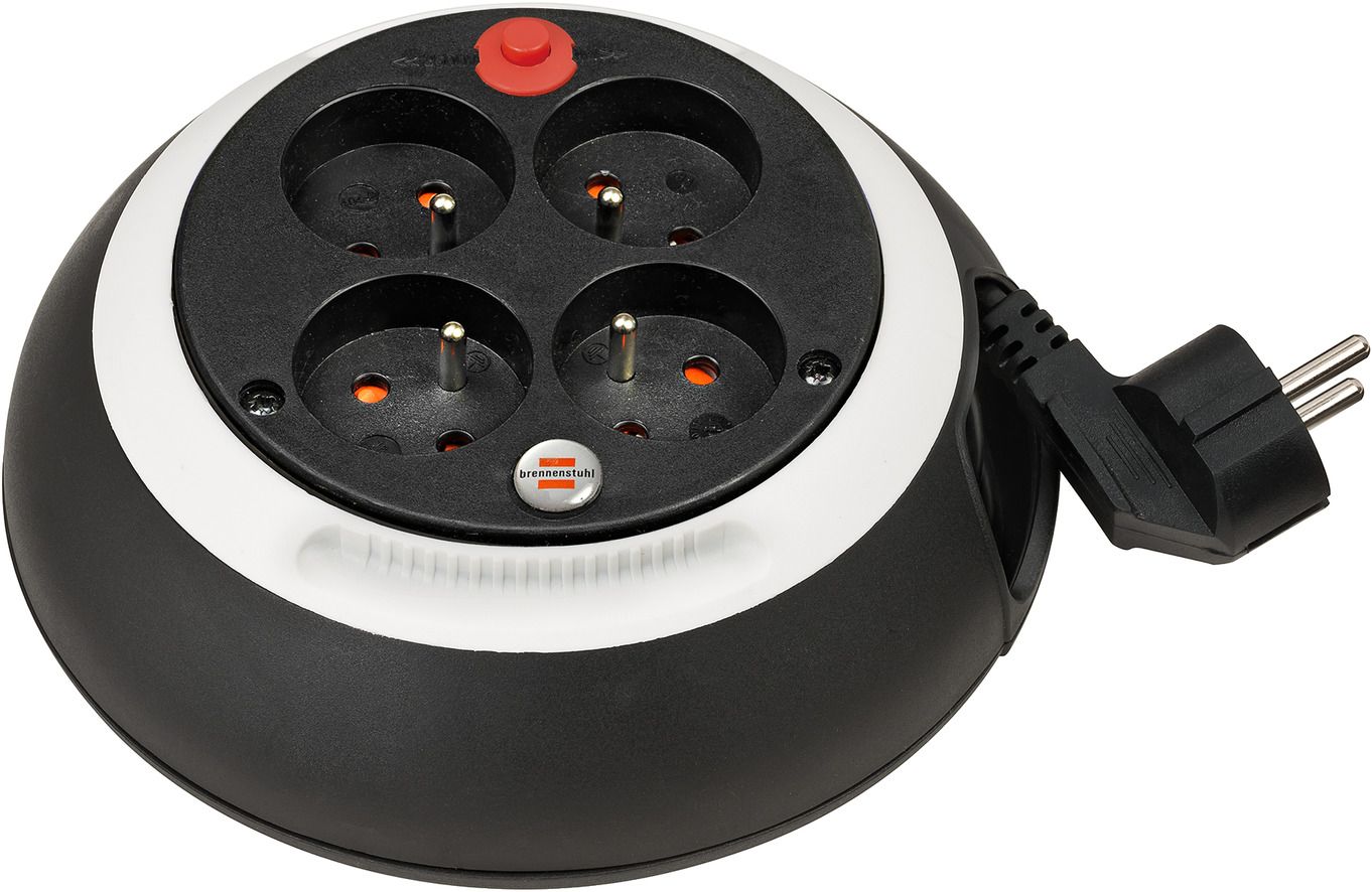 Pagarinātājs saritināms uz spoles Brennenstuhl 1109224; 3 m; 3x1,5 mm²