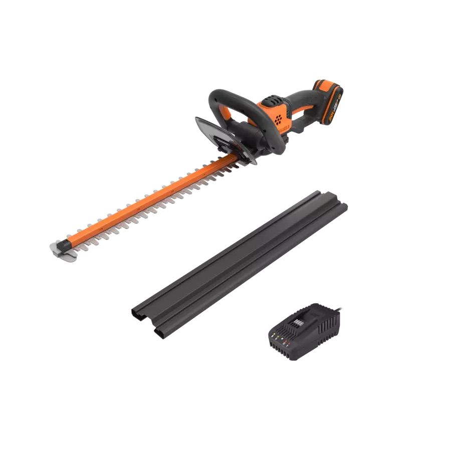 Dzīvžoga šķēres Worx WG261E; 20 V; 45 cm; 1x2,0 Ah akum.