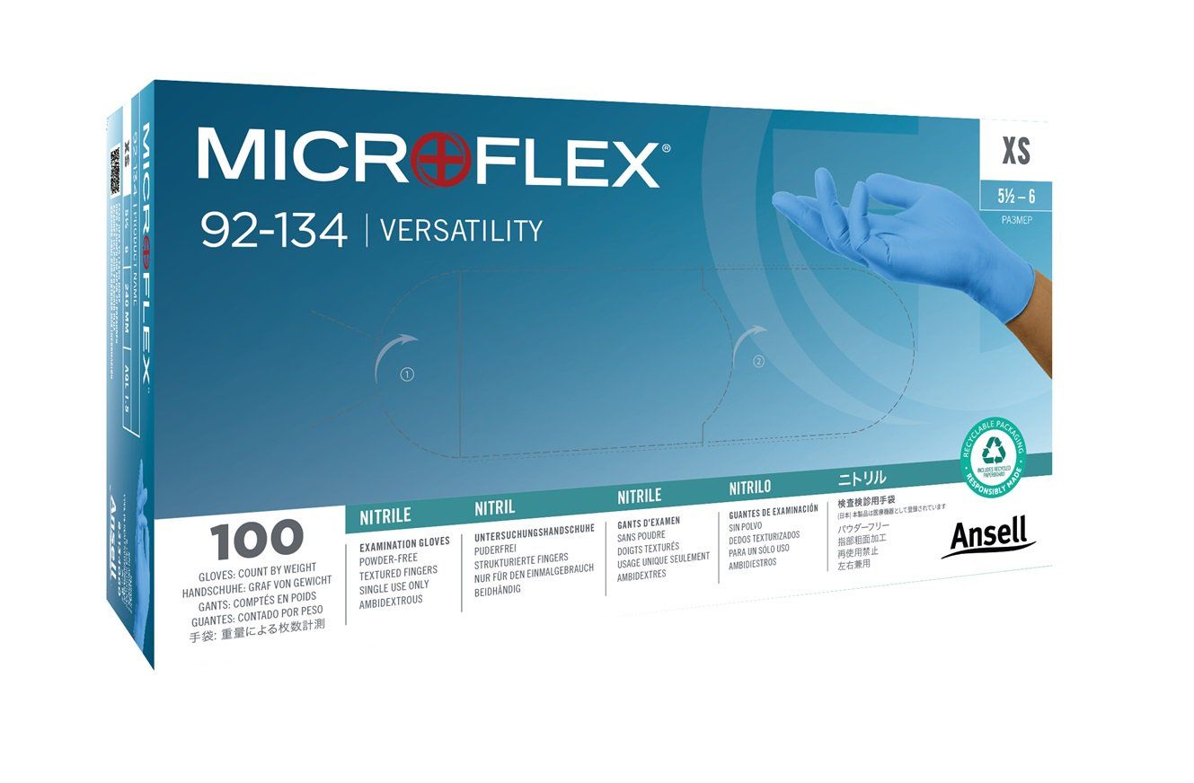 Cimdi Ansell Microflex 92-134; S; 100 gab.