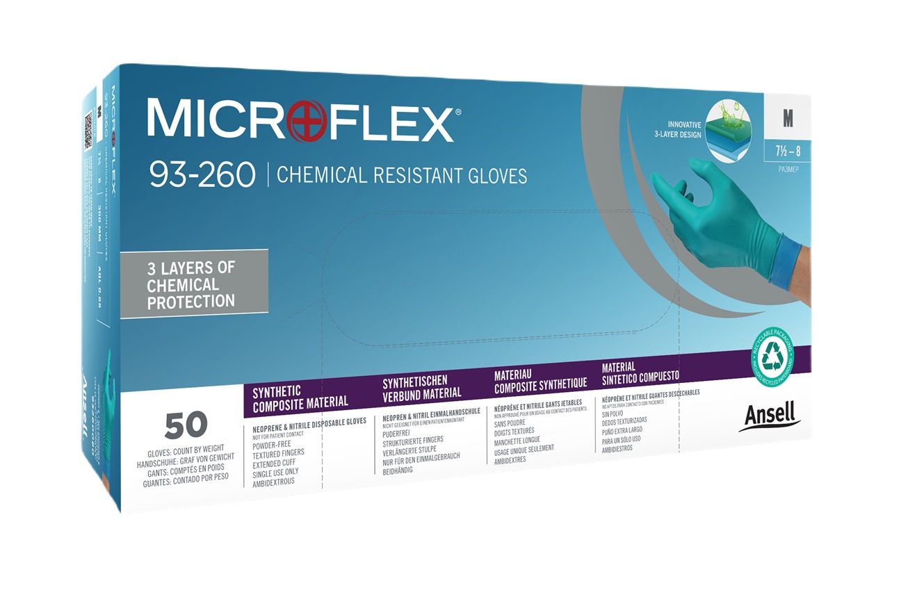 Cimdi Ansell Microflex 93-260; L; 50 gab.