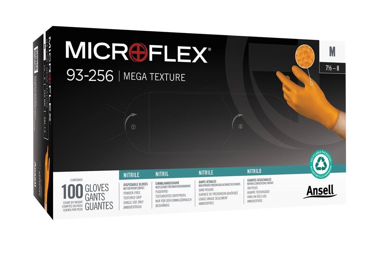 Cimdi Ansell Microflex 93-256; XL; 100 gab.