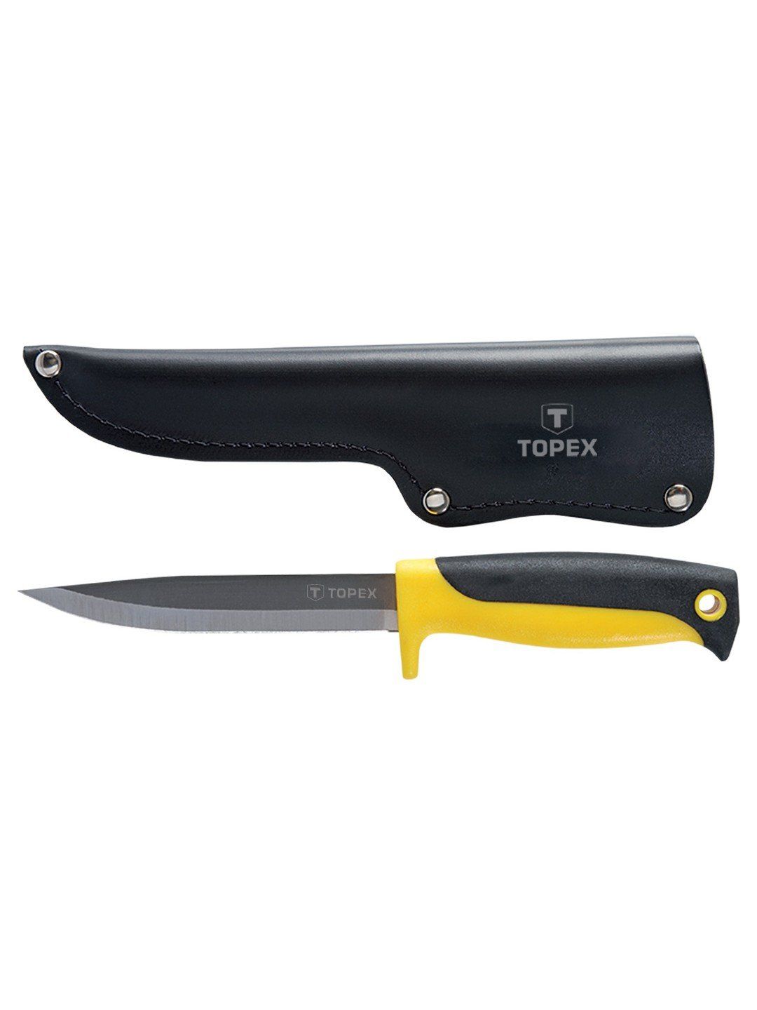 Nazis ar fiksētu asmeni, futrālī Topex 98Z103; 120 mm