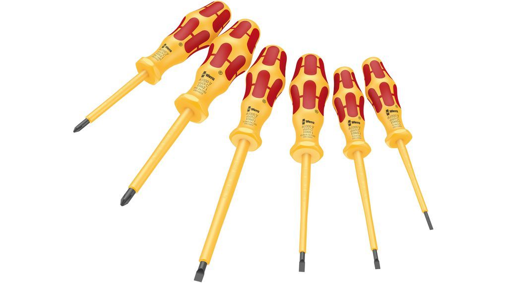 Skrūvgriežu komplekts Wera 1060 i/1062 i/6 Kraftform VDE; 6 gab.