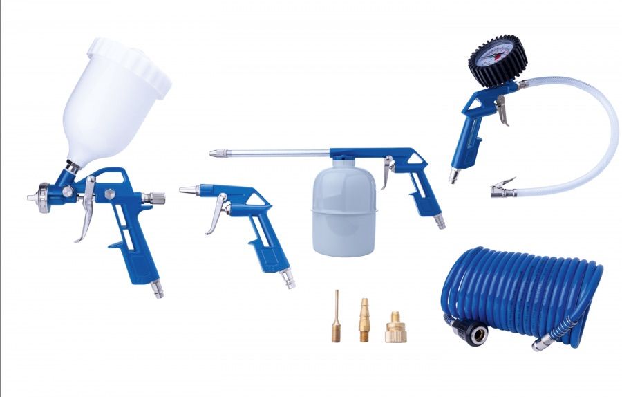 Kompresora piederumu komplekts, 5 gab. Scheppach 7906100742