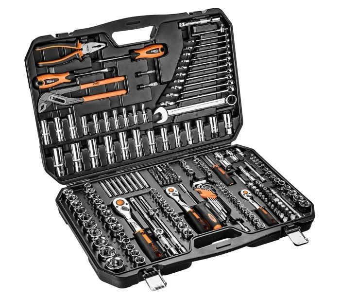 Instrumentu komplekts Neo 10-078; 1/4''; 3/8''; 1/2''; 233 gab.