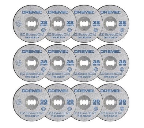 Metāla griešanas disku komplekts SpeedClic Dremel SC456B 2; 12 gab.