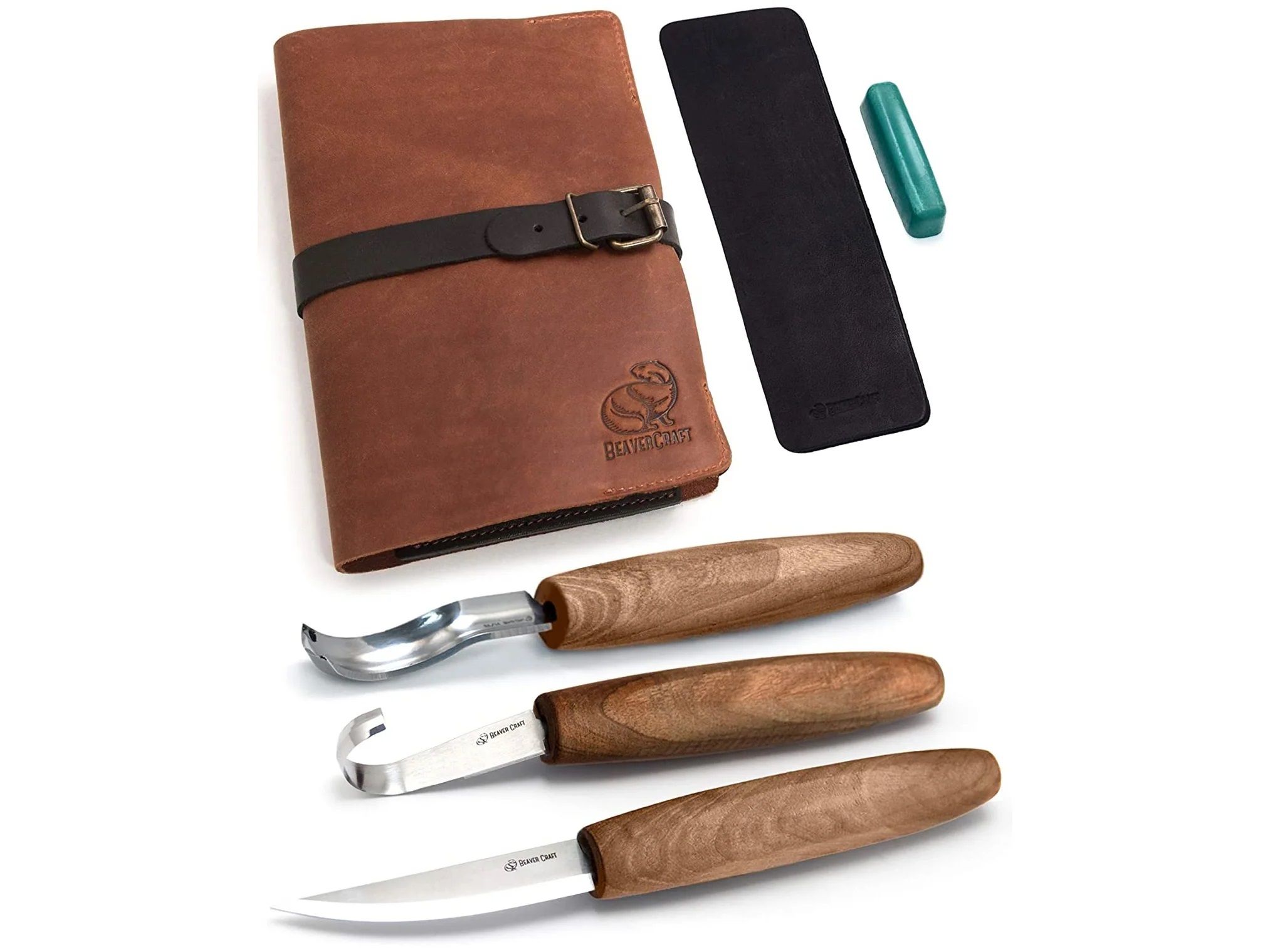 Grebšanas komplekts BeaverCraft S14X; karošu un citu koka izstrādājumu grebšanai