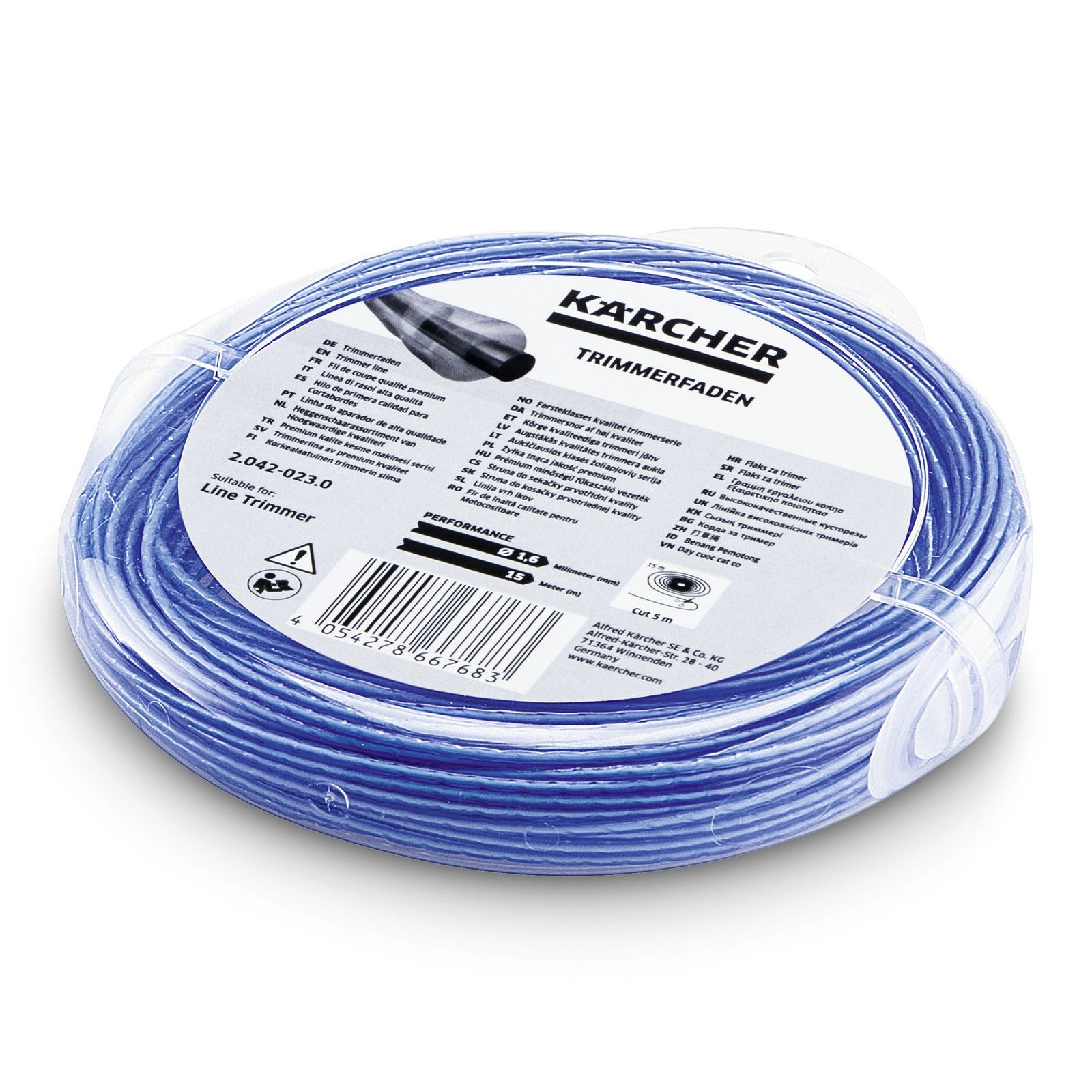Aukla trimmerim Karcher 2.042-023.0; 1,6 mm; 15 m