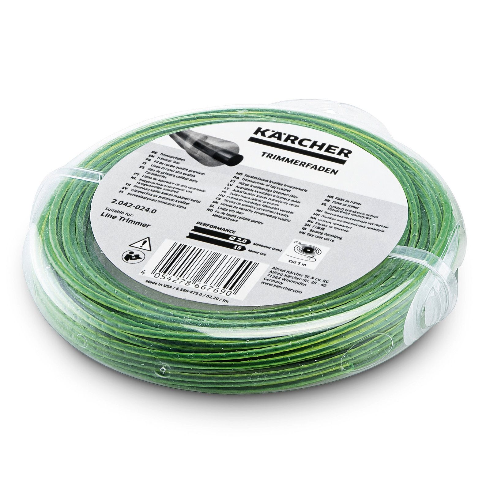 Aukla trimmerim Karcher 2.042-024.0; 2 mm; 15 m