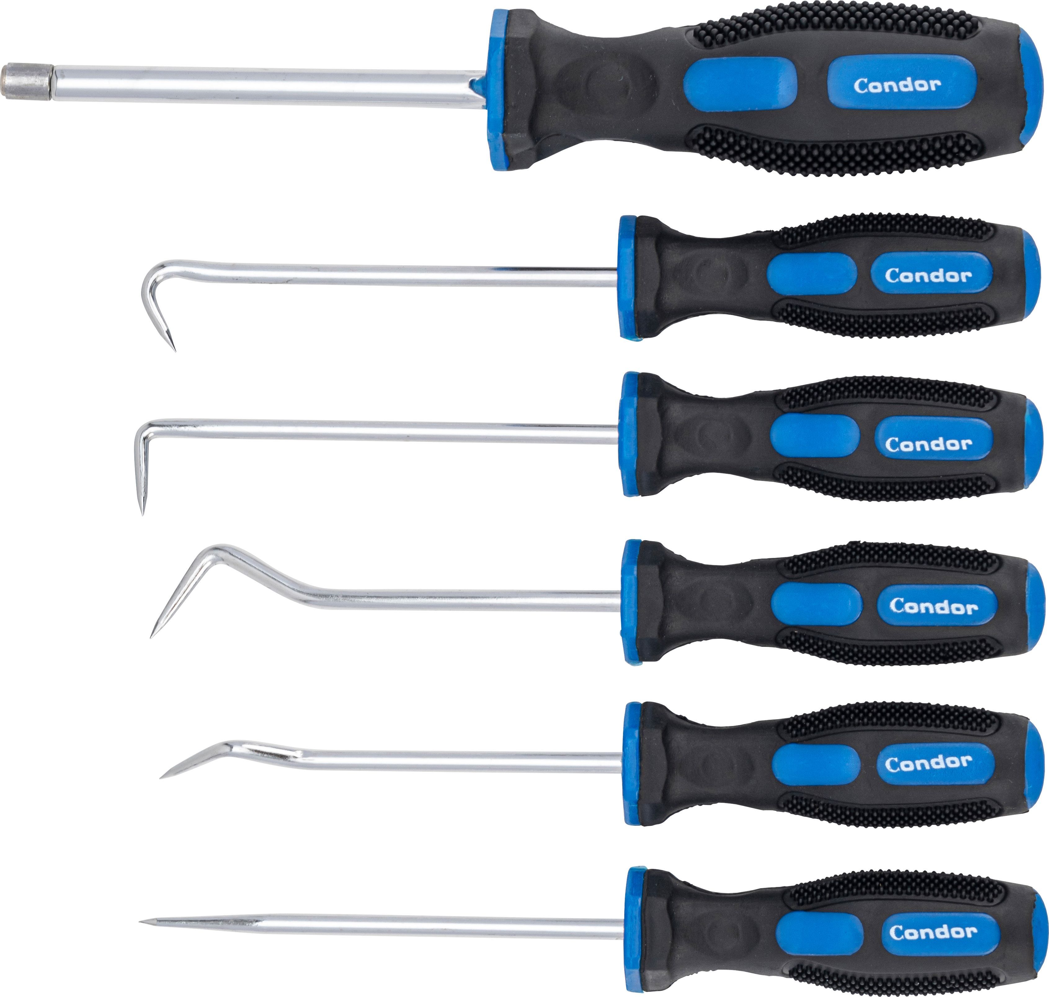 Āķu komplekts Condor Werkzeug C1591; 140 mm; 6 gab.