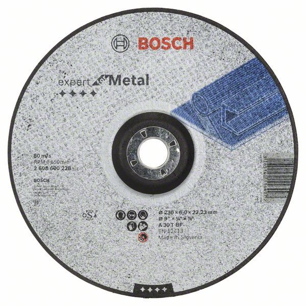 Slīpēšanas disks Bosch A 30 T BF; 230x6 mm