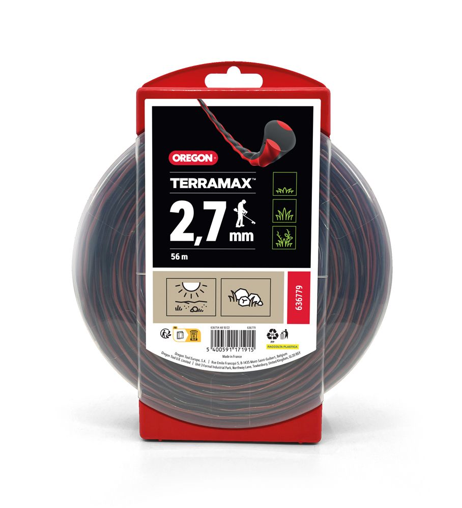Aukla trimmerim Oregon TerraMax 636779; 2,7 mm x 56 m