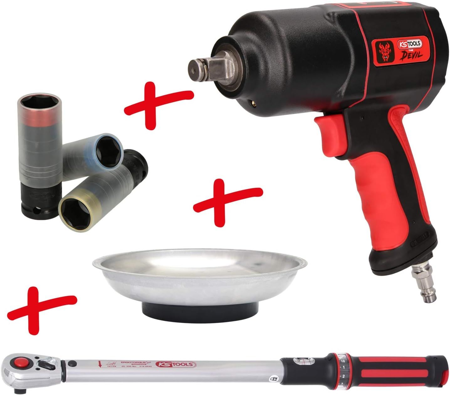 Pneimatiskā triecienatslēga KS Tools 515.2095; 1/2' gab.